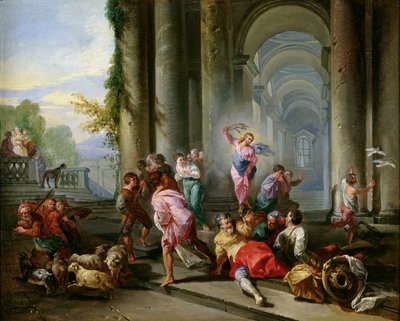 Christ Driving the Merchants from the Temple by Giovanni Paolo Pannini